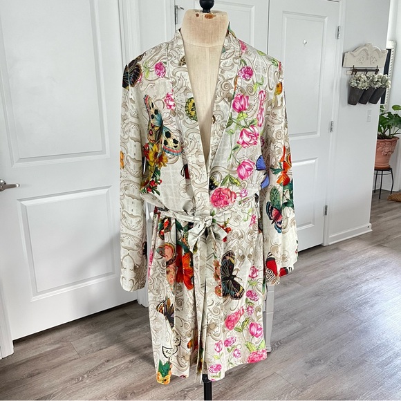 Johnny Was Evelyn Sleepwear Belted Robe Home Lounge - Picture 3 of 12